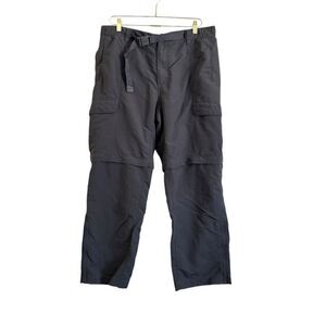 The North Face Convertible Pants Men's L‎ Short Gray 7 Pockets Outdoors